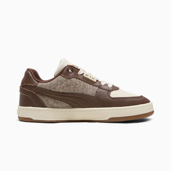 Sneakers pour enfants et adolescents Caven 2.0 Lux Suede Novelty, Alpine Snow-Espresso Brown-PUMA Gold, extralarge